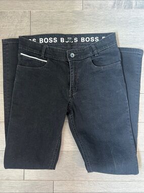 Boss Black Jeans with White Pocket Trim